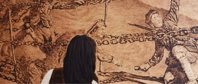 烙画讲述中国共产党百年历史——薪火相传