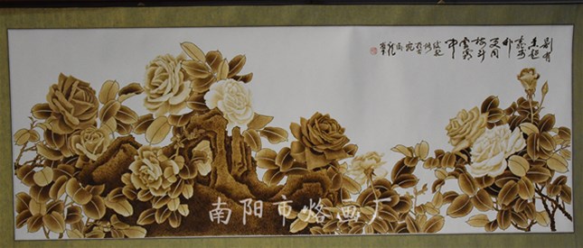 南阳烙画-菊花烙法技巧