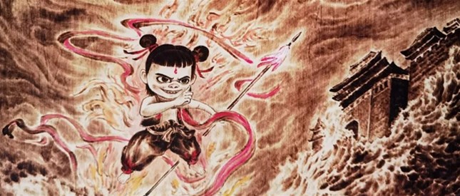 南阳烙画贺《哪吒之魔童闹海》稳进全球票房第五