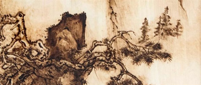 【作品展示】黄建鹏山水烙画一组